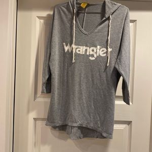 Wrangler 1/2 sleeve hoodie
